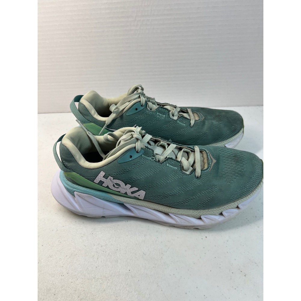 Hoka One One Elevon 2 Womens 6.5 Running Shoes Ocean Blue Fog 1106478 OBWH